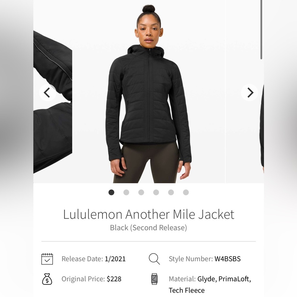 lululemon athletica Black Lightweight Hooded Puffer Jacket